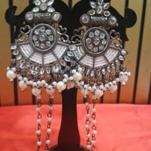 Fancy designer earrings with chain