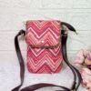 Handcrafted Multicolor Boho Sling Bag for Women – Ethnic Printed Crossbody Mobile Pouch with Adjustable Faux Leather Strap | Festival & Travel Bag