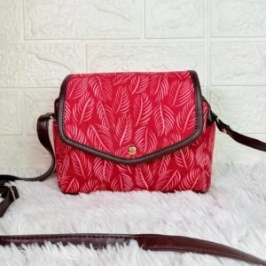Handmade Cotton Sling Bag for Women – Block Print Crossbody Bag with Adjustable Strap | Ethnic Printed Side Bag for Casual & Daily Use