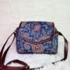 Handmade Cotton Sling Bag for Women – Block Print Crossbody Bag with Adjustable Strap | Ethnic Printed Side Bag for Casual & Daily Use