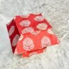 Handmade Decorative Storage Box with Lid – Red Block Print | Gift Box Jewelry, Stationery, Keepsakes & Festive Packaging