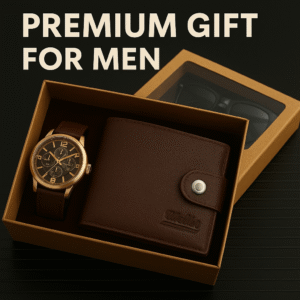 Stylish Men's Gift Hamper: Premium Wrist Watch & Wallet Combo