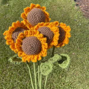 crochet sunflower