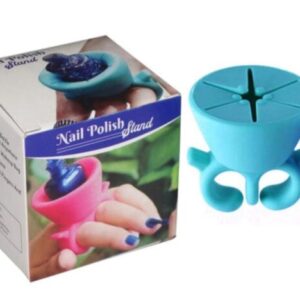 Flexible Silicone Nail Paint Stand for Stable, Mess-Free Use