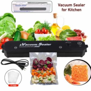 Vacuum Sealer Machine – Includes 10 Bags + Cord